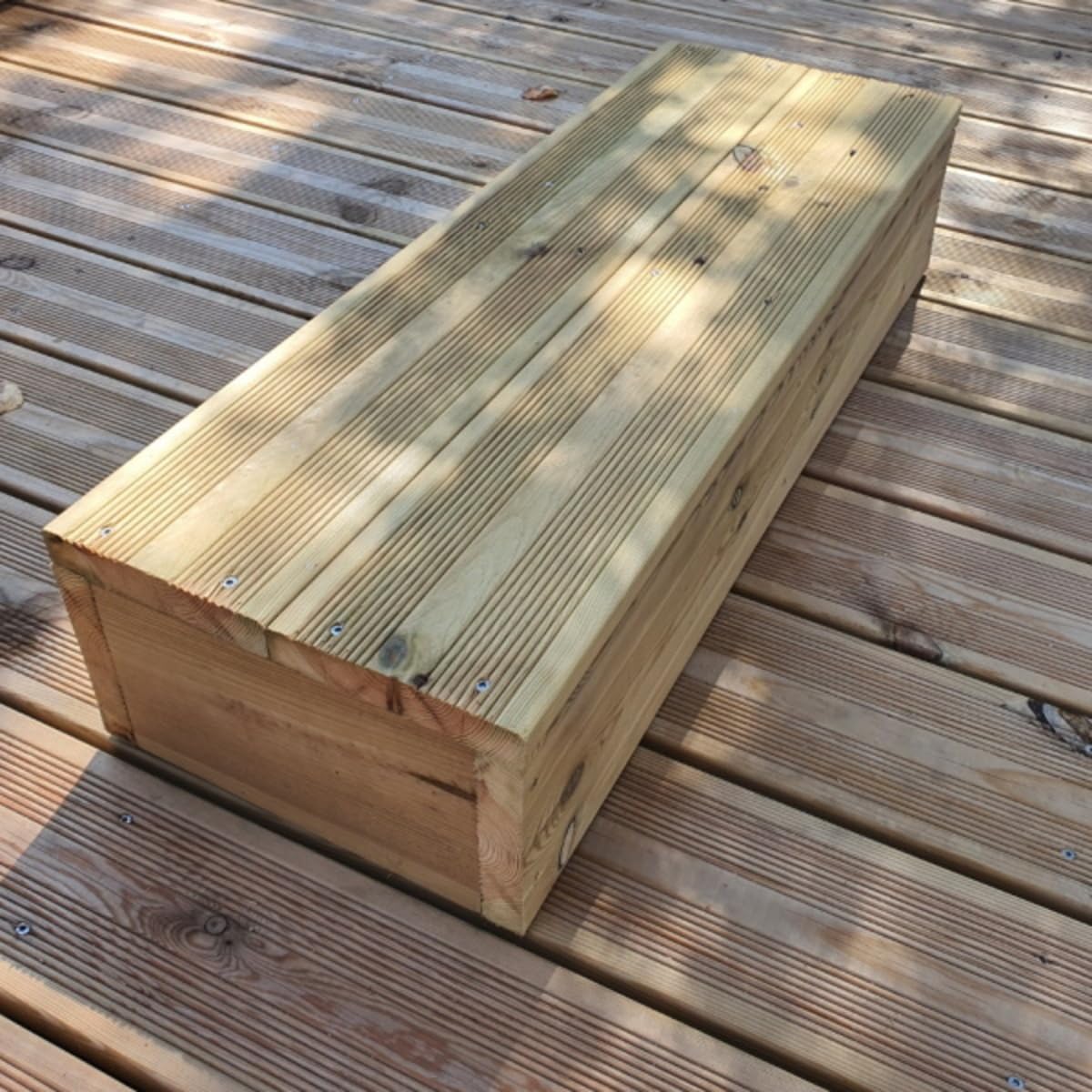 Marche Modulable- Marche Bois pour la création de votre Marche ou Escalier de Jardin en les empilant - Vinuovo (2 planches 29 cm, 100 cm)