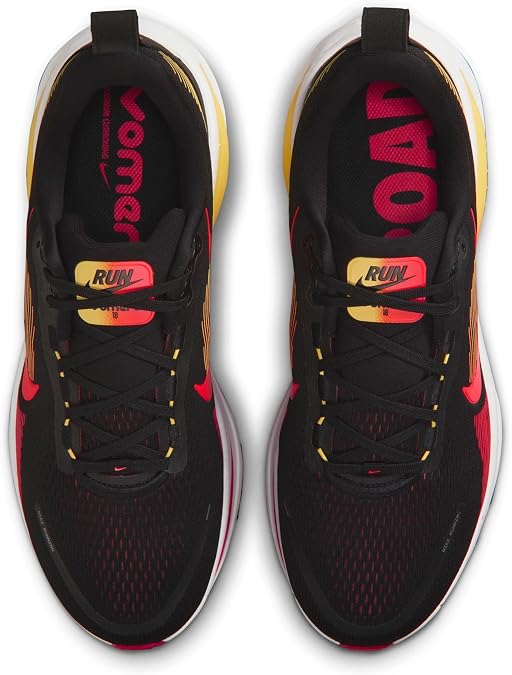 Nike Vomero 18 Men's Road Running Shoes (Black/Light Crimson/Topaz Gold/Bright Crimson)