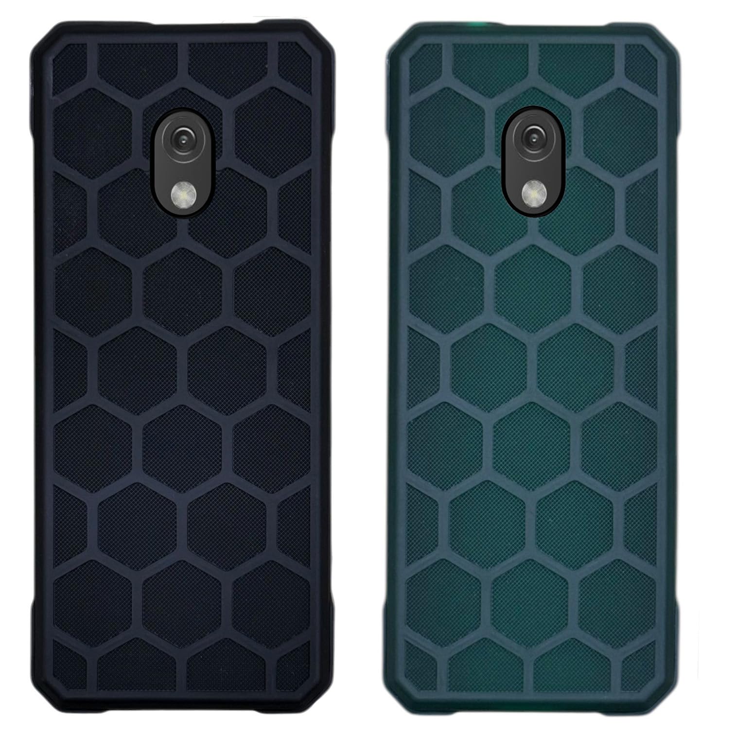 ZAOMA Back Case TPU Cover Compatible for Nokia 235 4G 2024 DS-Model NO. : TA-1616 Rugged Case (Pack of 2) (NK2354G_RUGBLK), Black — Amazon image 6