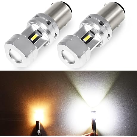 PHINLION 3600 Lumens p21/5w LED Backup Light Bulb, 6000K Xenon White