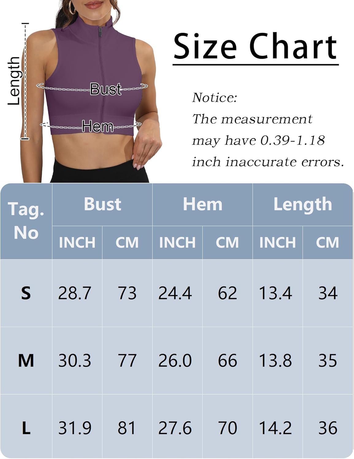 FEOYA Crop Tank Top for Women Full Zip Up Sleeveless Mock Neck Workout Yoga Gym Short Cropped Jacket 2025 - Image 6