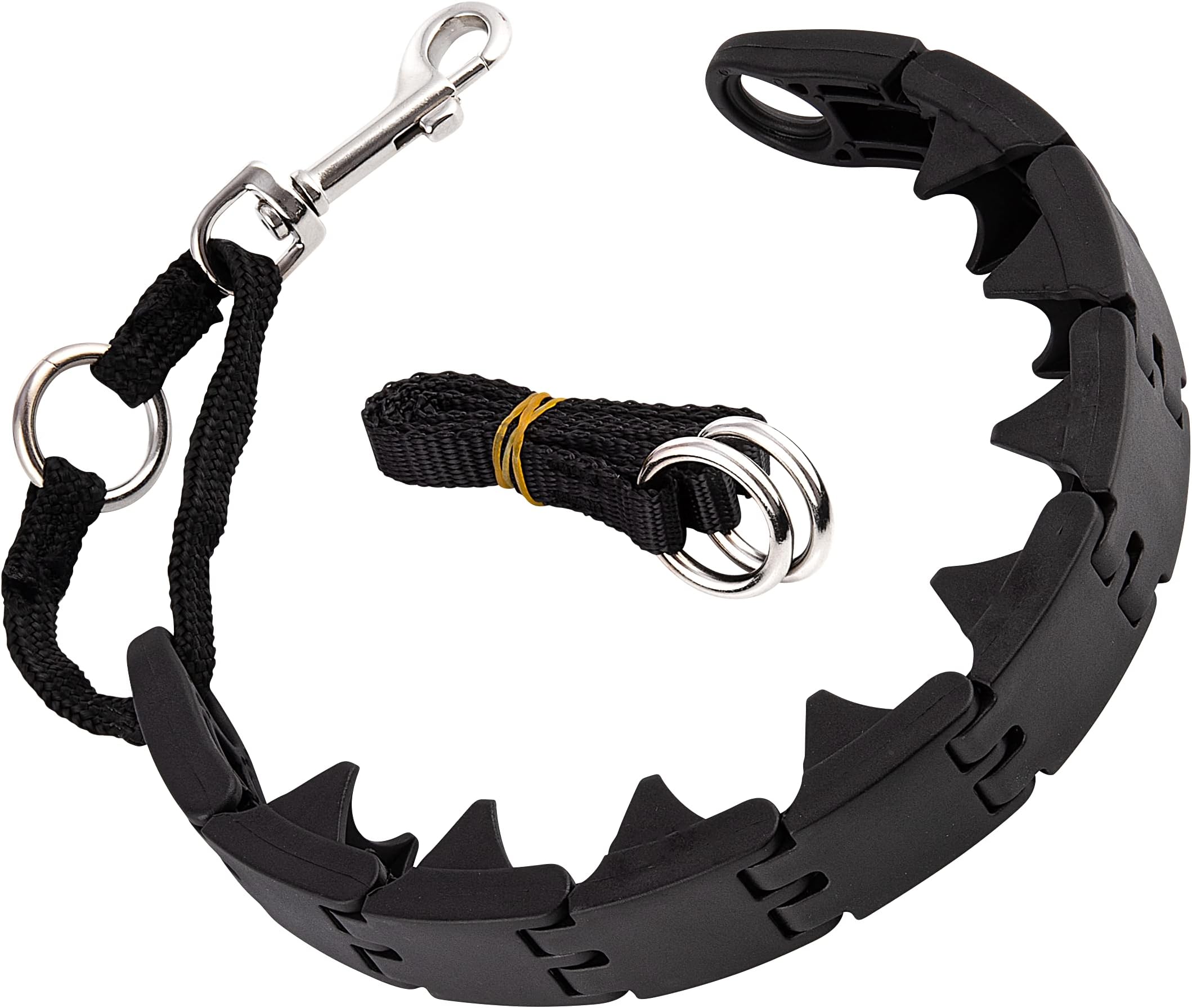 Ram-Pro Dog Training Collar Large Pinch Collar for Dogs Triple Crown Pro Training Collar Large Gentle Effective Control in a No Barking Control Dog Collar for All Breeds