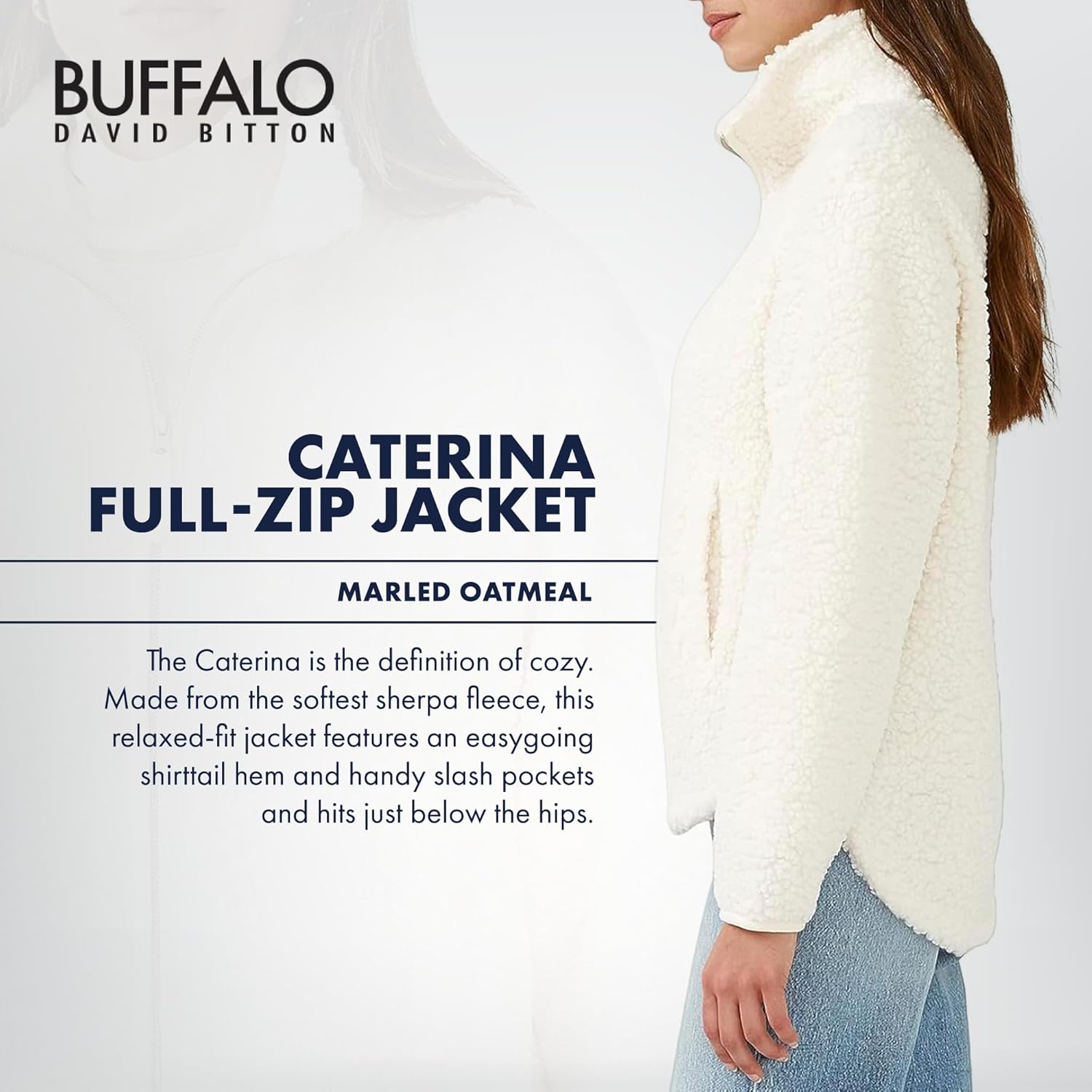 Buffalo David Bitton Women's Caterina Ls Full Zip Jacket