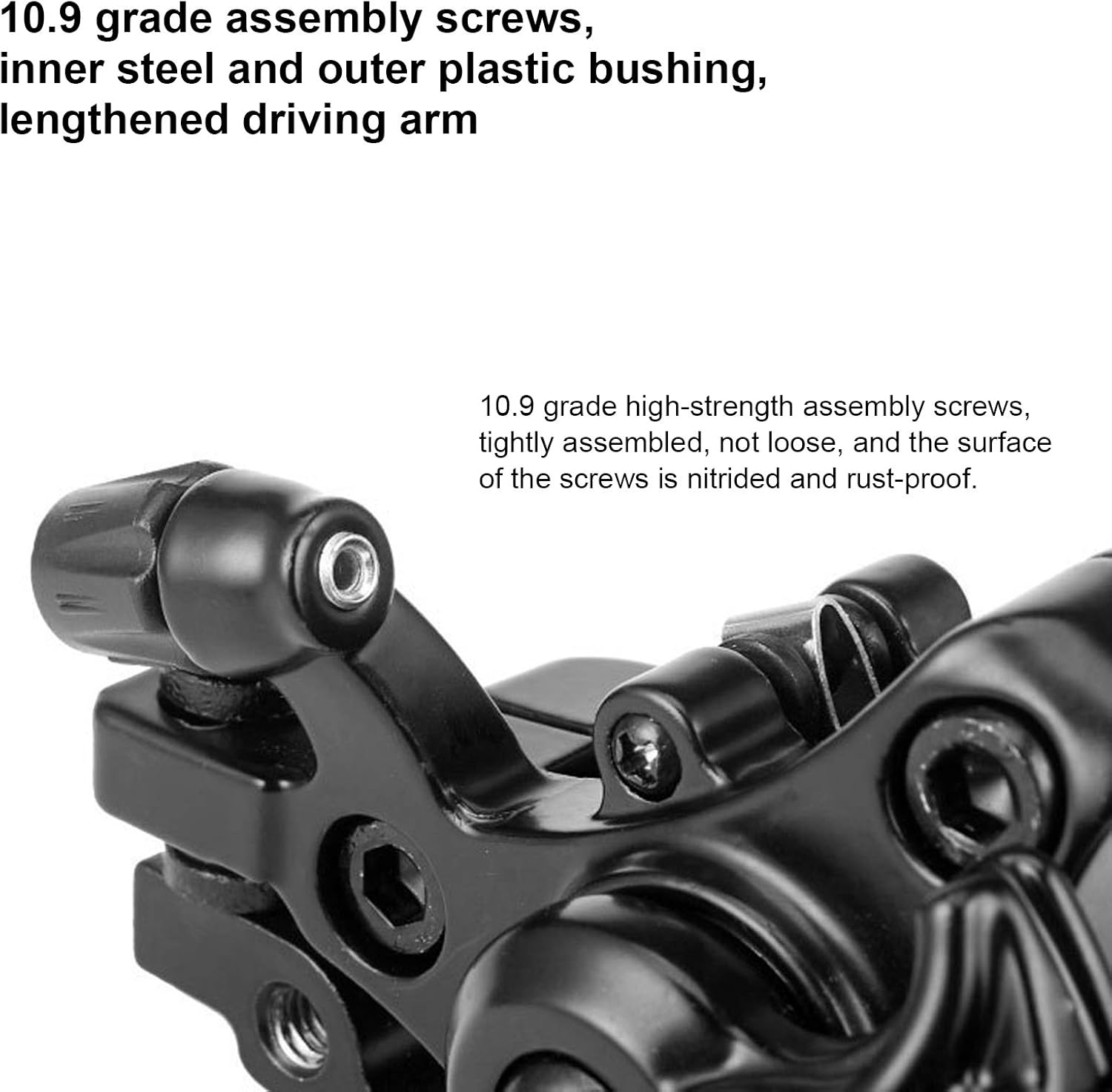 Alvinlite Bike Disc Brake Kits, Bike Brake Levers Conversion Kit Mechanical Front and Rear Brake Caliper Rotor Sets for Mountain Bicycle Folding Bike