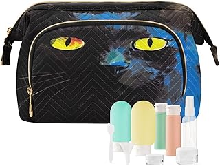 Kigai Black Cat Makeup Bag Cosmetic Bag for W...