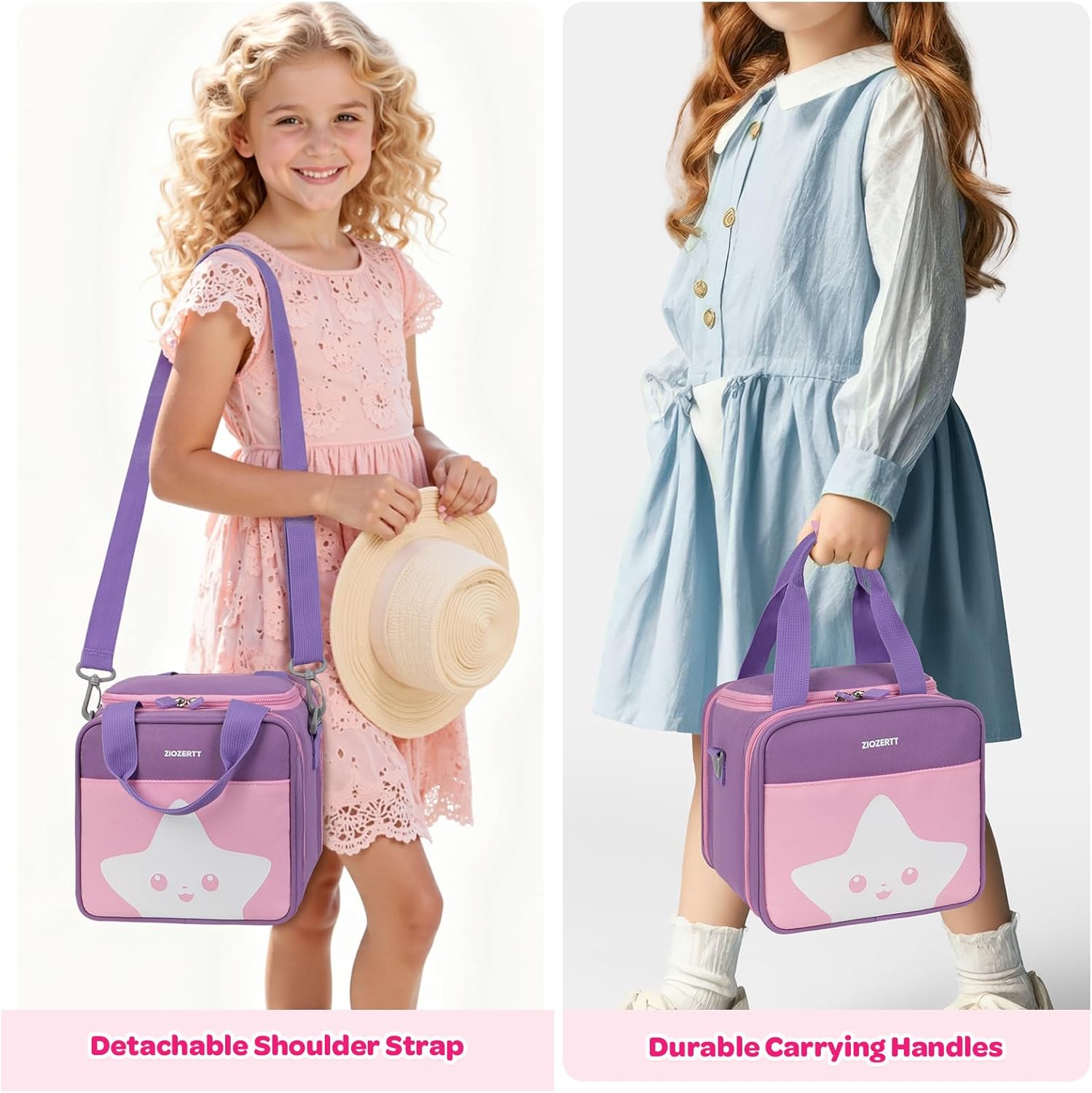 Carrying Case Compatible with Little Tikes Story Dream Machine Books Starter Set,Portable Storage Bag for Story Books and Character with Handle and Shoulder Strap,Purple-Pink,Case Only