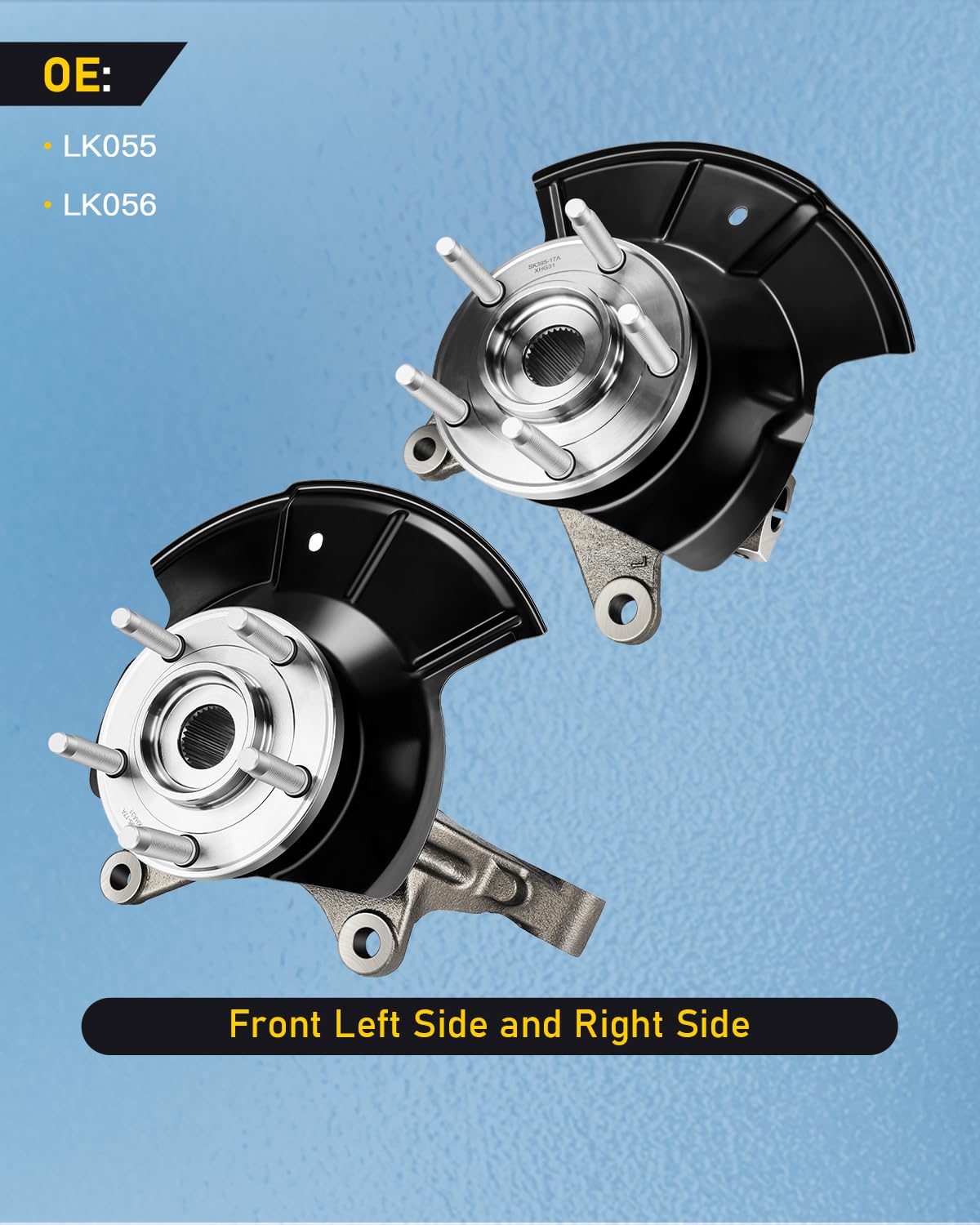 Front Left Steering Knuckle & Hub Assembly For Ford Edge 2007-2010 - Driver Side Replacement