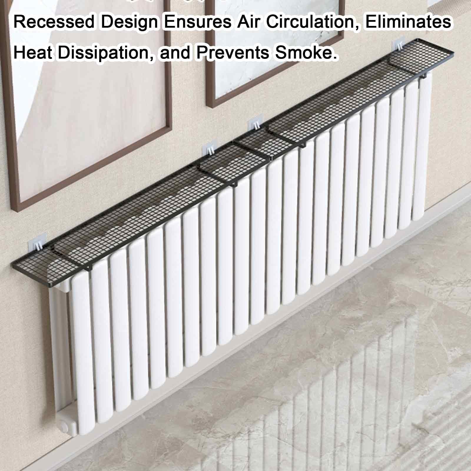 Mensola per termosifone senza fori, ad alta capacità di carico e design salvaspazio, per soluzioni di riscaldamento domestico efficienti