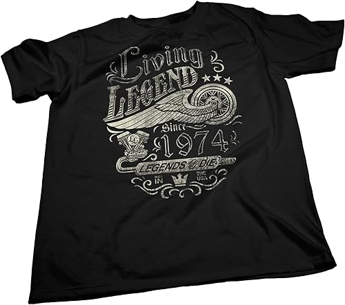 Miniatura 4 de 50th Birthday Gift Shirt for Men - Living Legend 1974 Legends Never Die - 50th Birthday Gift