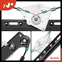 Vista 7 de Regulador de ventana A-Premium sin motor de reemplazo para BMW X3 E83 2004-2010 parte trasera izquierda, lado del conductor