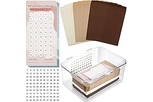 100 Day Money Saving Challenge Kit with Storage Box