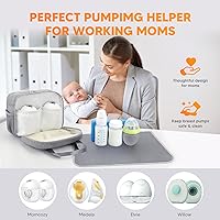 Vista 3 de PIIOSER Breastmilk Cooler Bag with Ice Pack, Compatible with Wearable Breast Pumps & Accessories - Portable Pumps Carrying Case for Nursing &