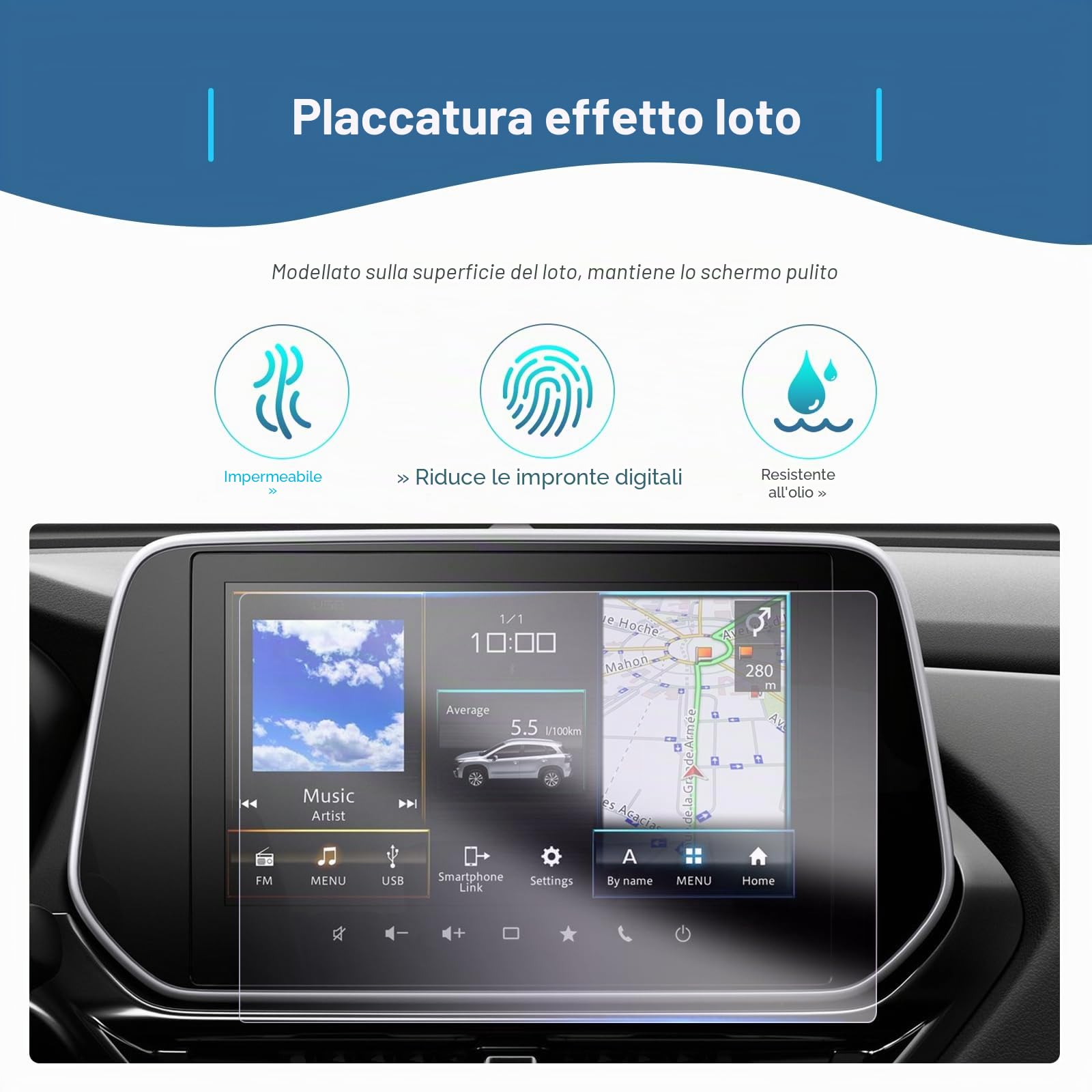 Pellicola Protettiva per Navigatore Suzuki Swift 2024- S-Cross III Vitara 2022-2024 9" 6H Antigraffio