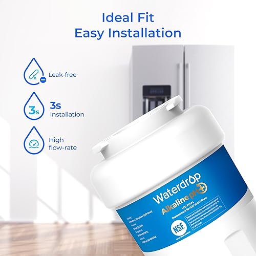 Miniatura 8 de Waterdrop Repuesto WD-F13 para GE MWF, SmartWater MWFP, MWFINT, MWFA, GWF, HDX FMG-1, GSE25GSHECSS, WFC1201, RWF1060, Filtro de agua para