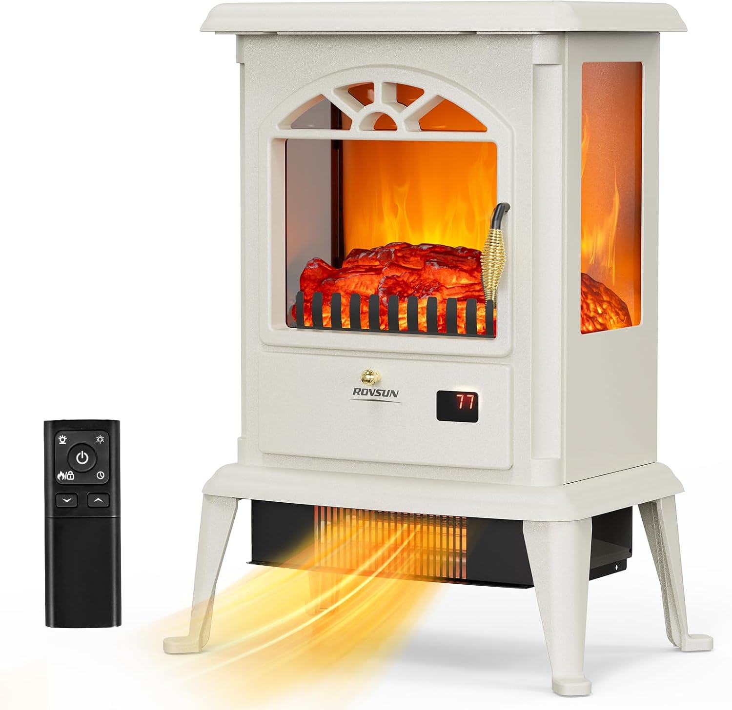 ROVSUN 1500W Electric Fireplace Stove