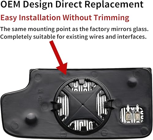 Miniatura 3 de Espejo lateral de pasajero de repuesto para Chevrolet Silverado 1500 GMC Sierra 1500 2014-2017 y Chevy Silverado 2500 3500 GMC Sierra 2500 3500