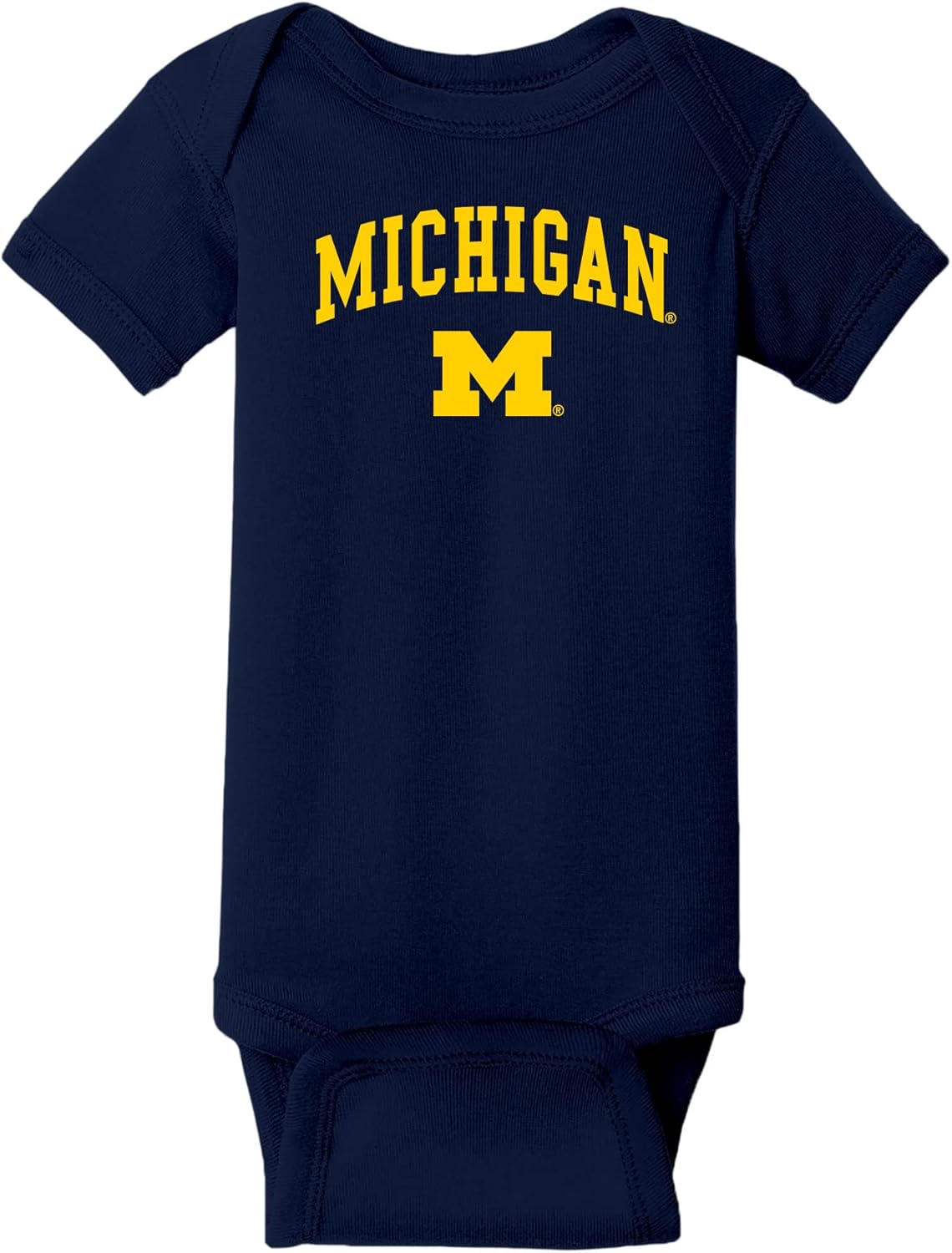 NCAA Arch Logo, Team Color Infant Creeper Bodysuit, College, University