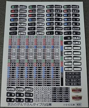 Amazon | 京浜のダルマさんタイプ方向幕 ステッカー 京急800形