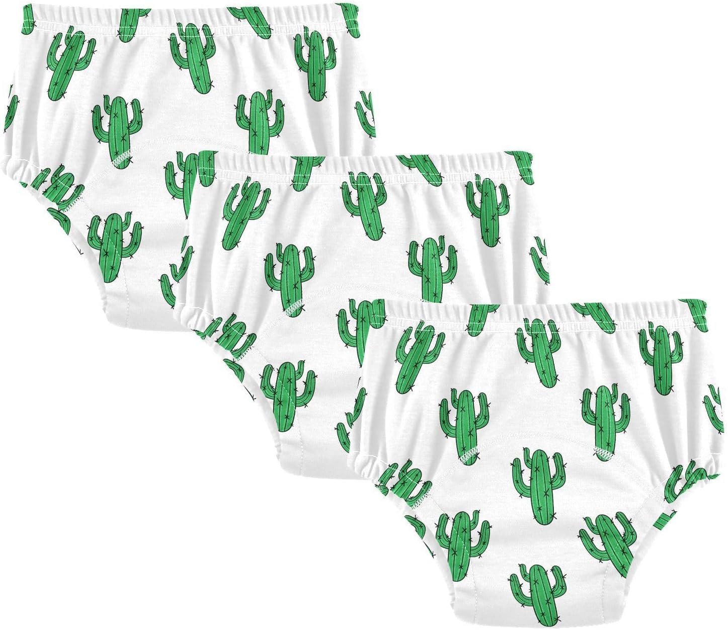 Potty Training Underwear 3 Packs Cactus Soft Toilet Training Pants for Toddler Girls Boys 2T