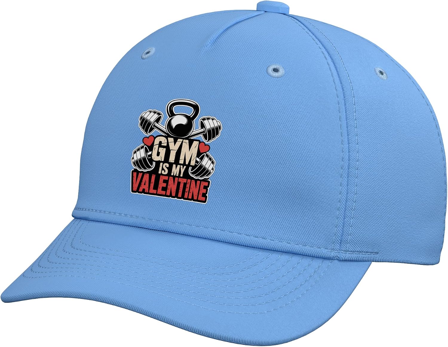 Gym is My Valentine Fitness Lovers Adjustable Baseball Hat