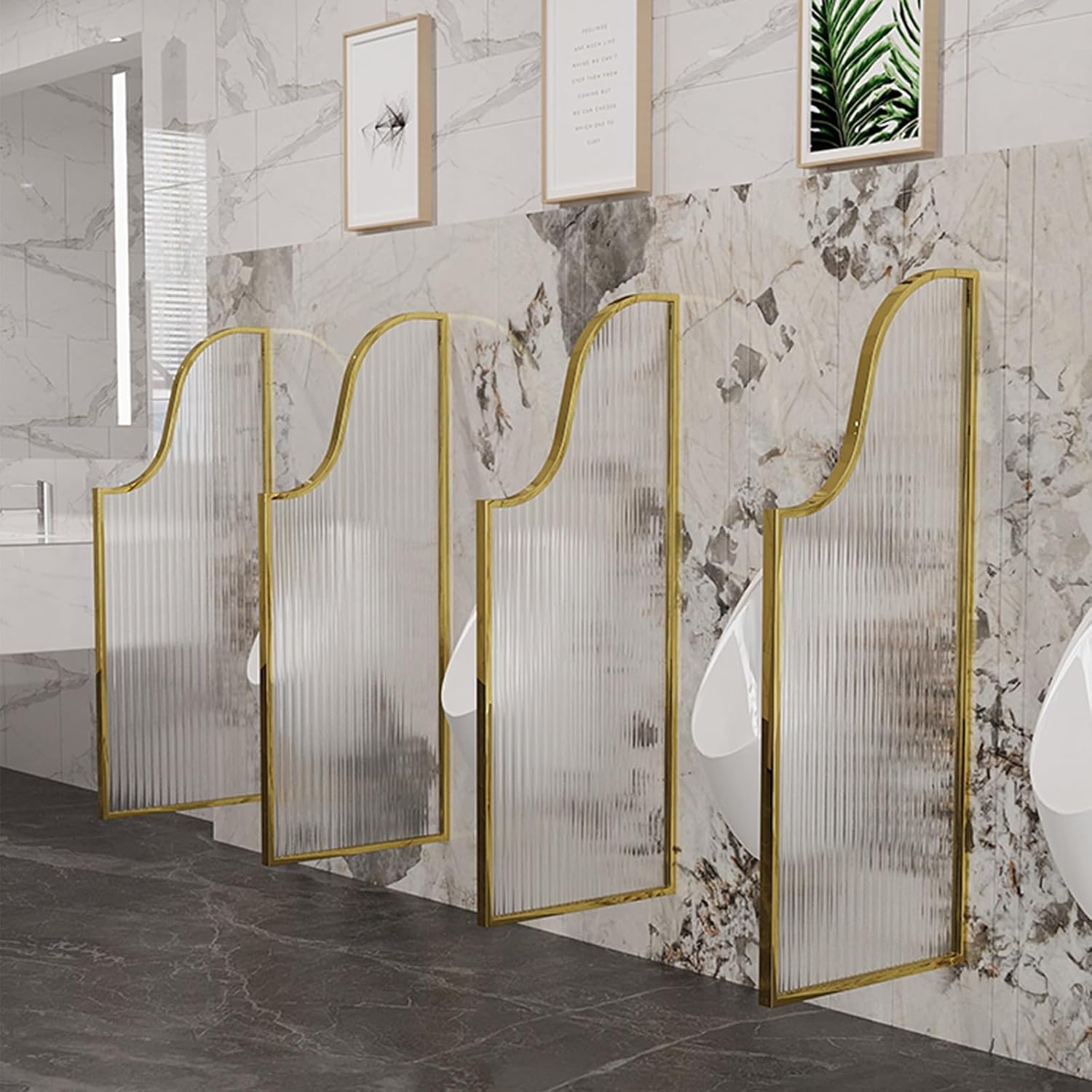 Urinal Screen Toilet Partition Tempered Glass Partition,Urinal Privacy Screen,wall Urinal Screen Toilet Partition,urinal Partition Divider,toilet Accessories,Men's Public Toilet Partition For Hotel (