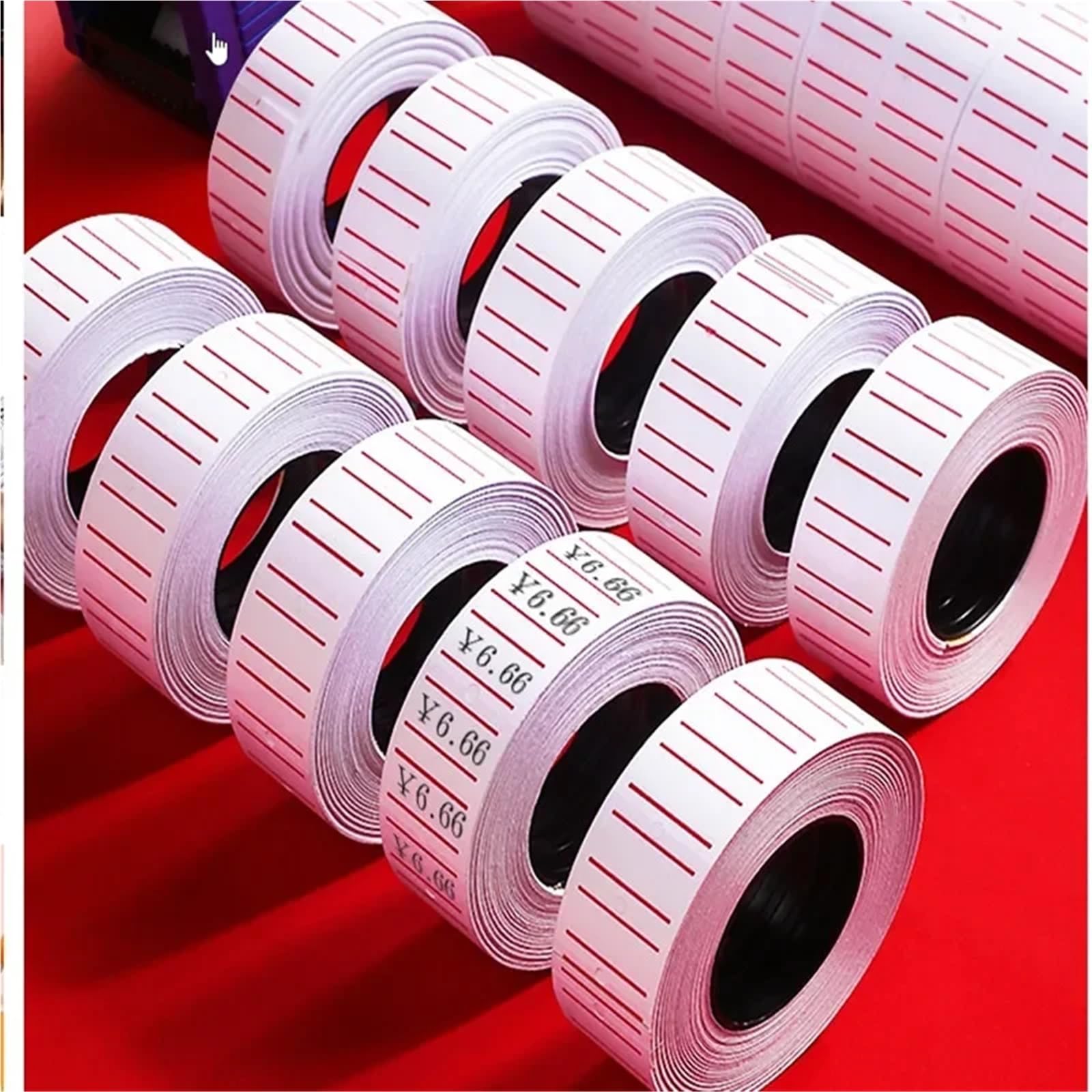Lot de 40 étiquettes autocollantes pour pistolet - 21 x 12 mm