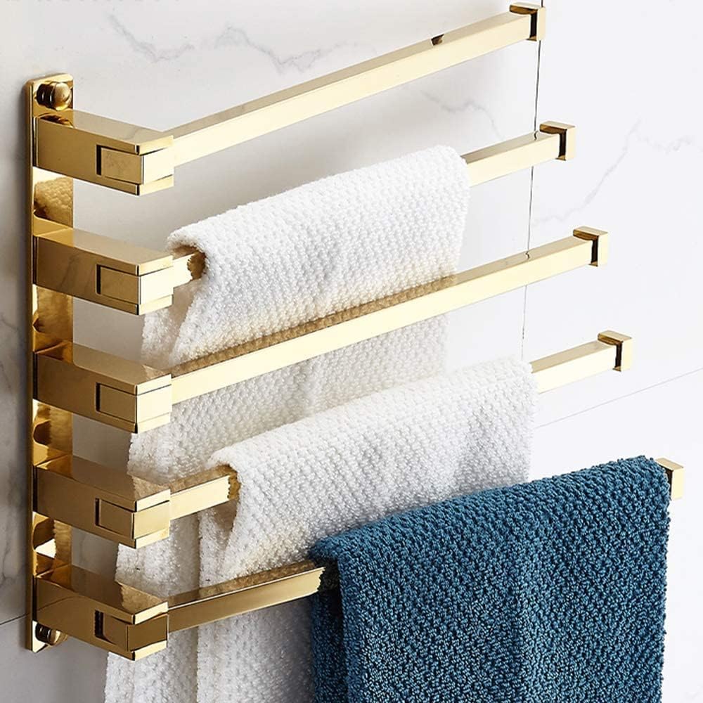 タオルレール バスルームホルダー Brass Wall Mounted Towel Rack Saving Space Towel