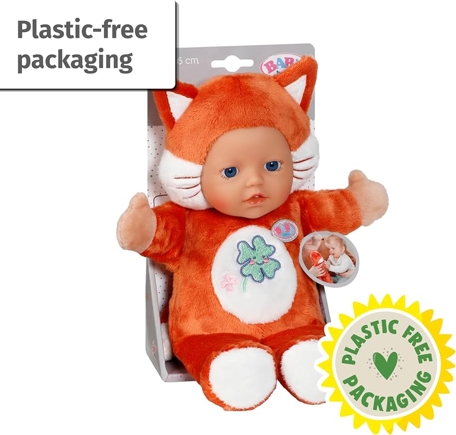 BABY born for babies Fox, Soft 26cm Fabric Doll hand puppet with
