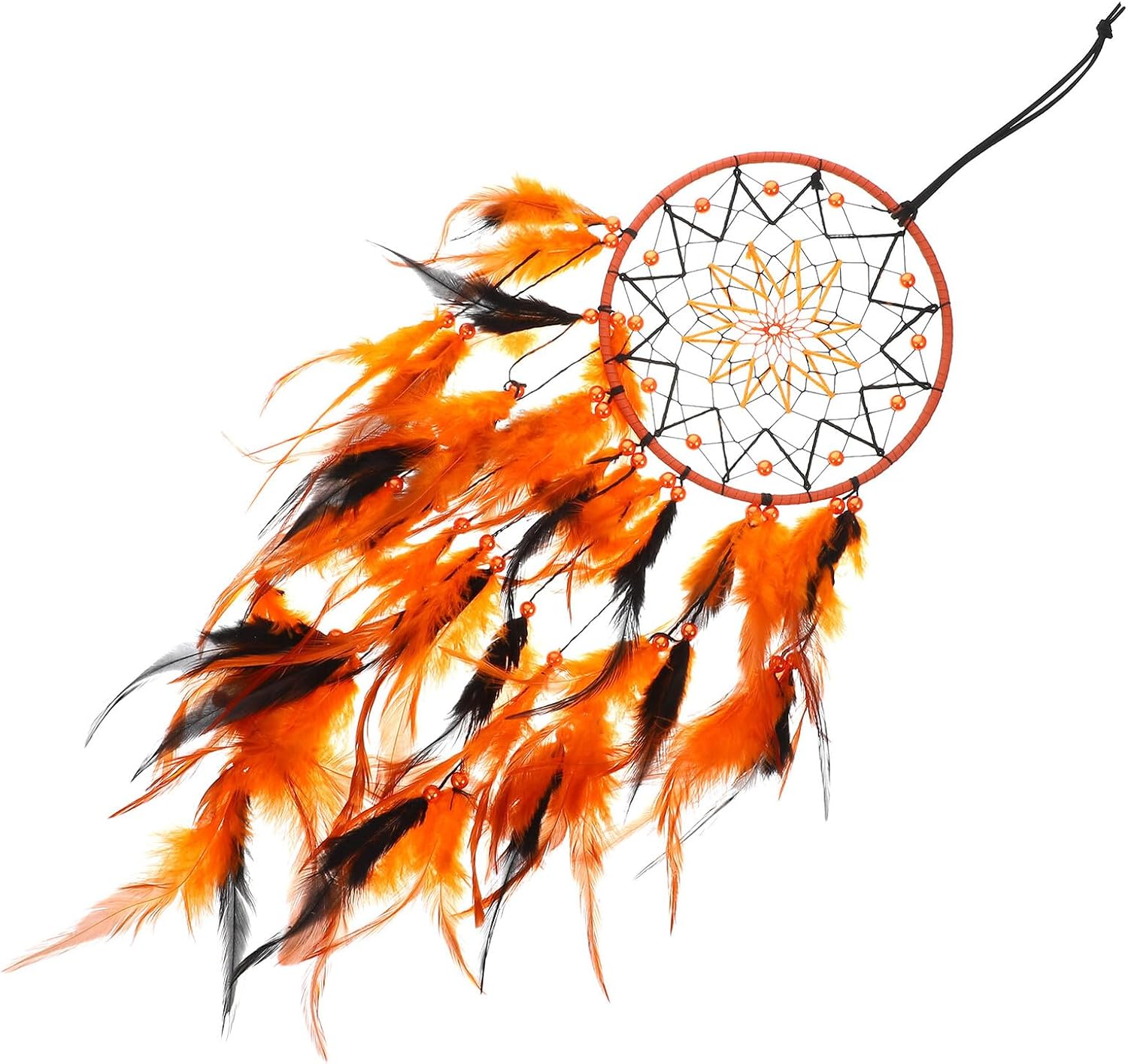SHINEOFI Dream Catcher Wall Hanging Decoration with Plumage, Handmade Woven Room Ornament for Home and Balcony Décor