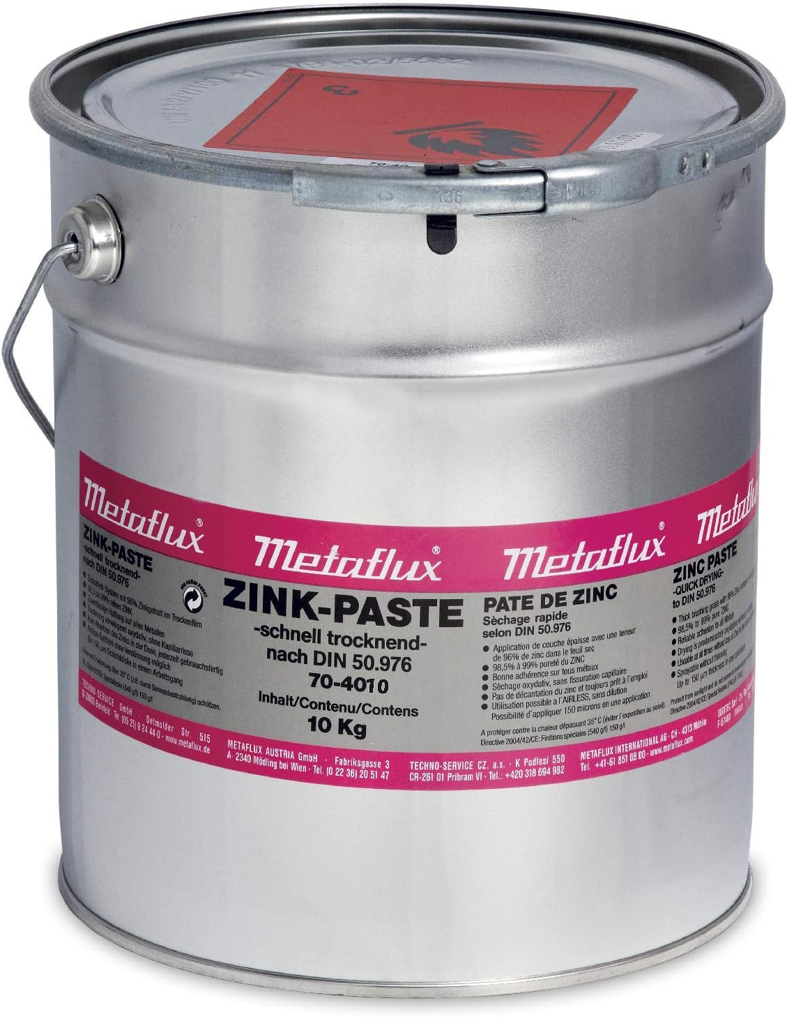 Zinc Paste 99 Pure Metaflux 7040 Cold galvanizing Long Term Corrosion