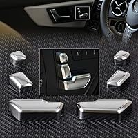 Vista 2 de 6 unids botón de asiento de puerta ajuste interruptor cubierta ajuste para Benz A B C E GLA CLA GLE GLS
