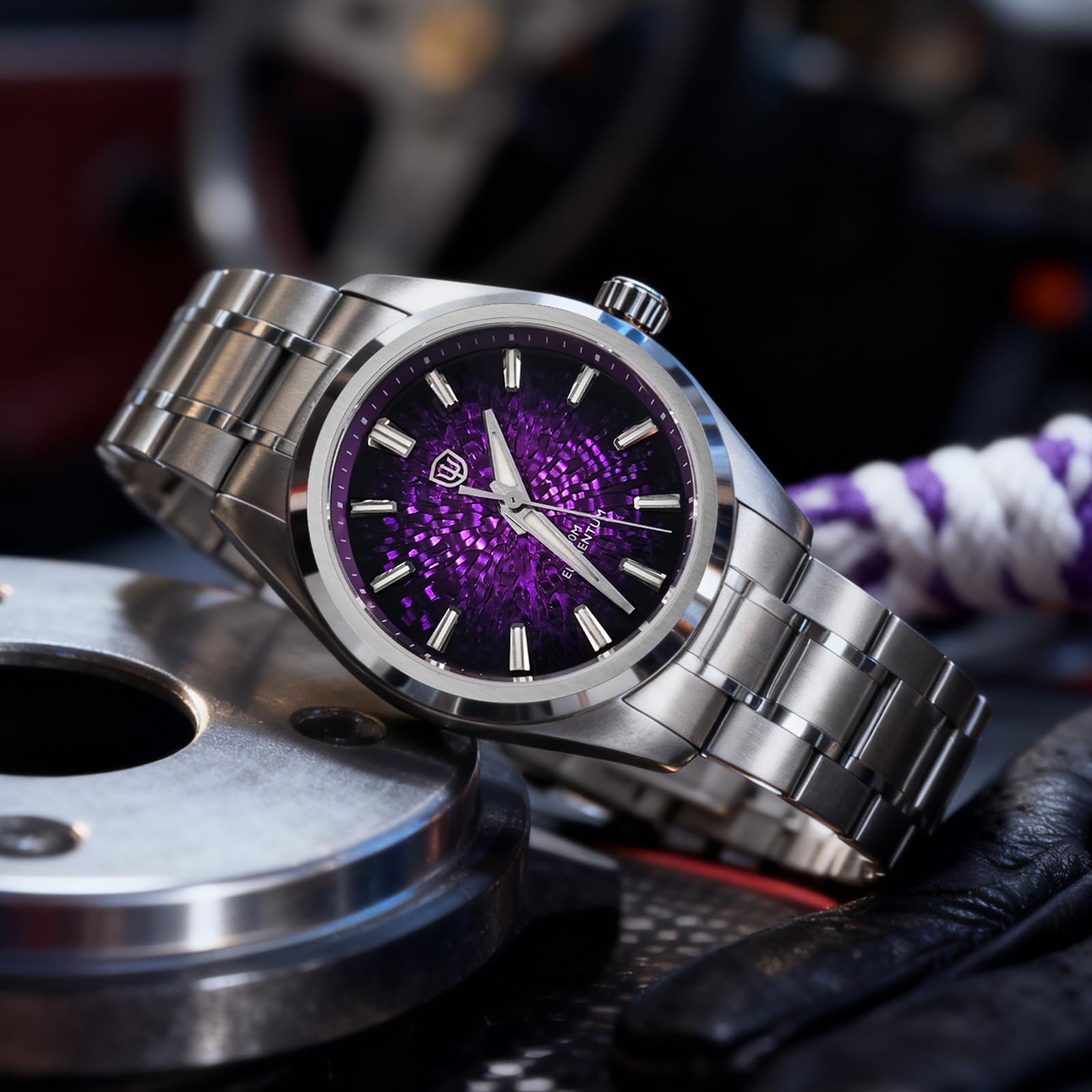 watchdives WD0003C oryginalny design męski zegarek VH31 Sweep Second zegarek kwarcowy 36 mm szkło szafirowe luksusowy zegarek na rękę 100 m wodoszczelny