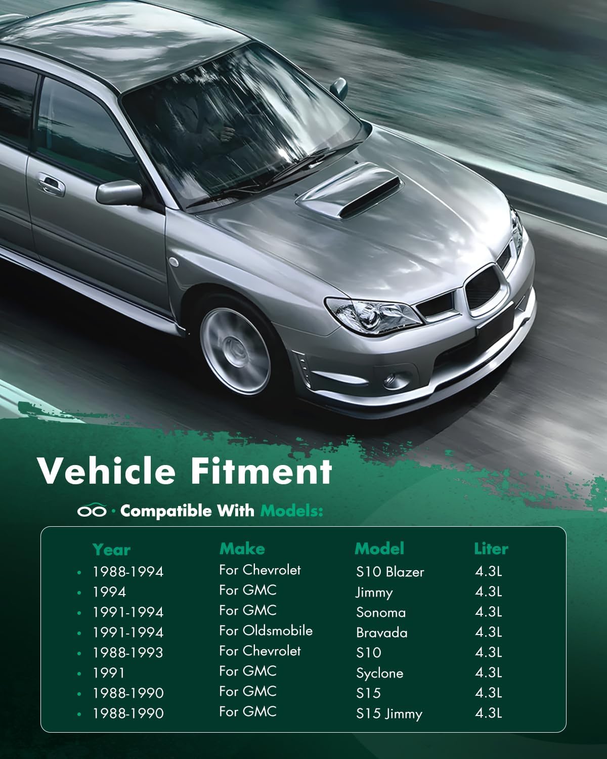 SCITOO Automotive Replacement Engine Radiators for 1988-1993 for Chevrolet for S10 4.3L 1994 for GMC for Jimmy 4.3L 1988-1990 for GMC for S15 4.3L 1991-1994 for GMC for Sonoma 4.3L Replace 681