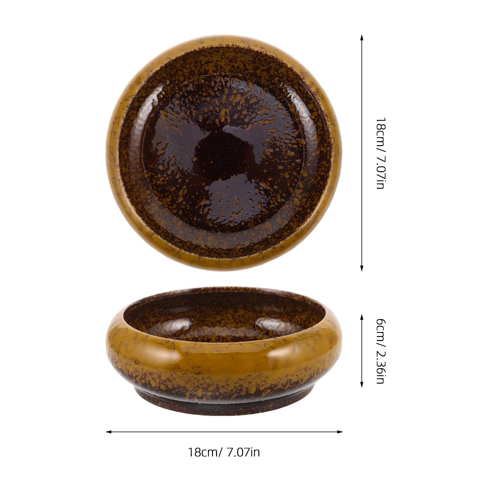 UPKOCH Doniczka z kwiatem lotosu - okrągła ceramiczna donica hydroponiczna do wnętrz - elegancka doniczka na lilię wodną, ​​rośliny wodne, bonsai do salonu