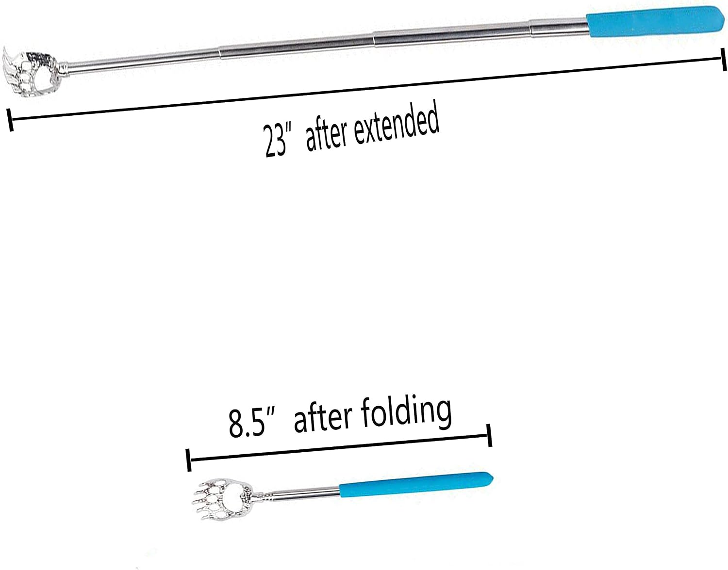 5-Pack Telescopic Back Scratchers/Hand Massager with Soft Handles