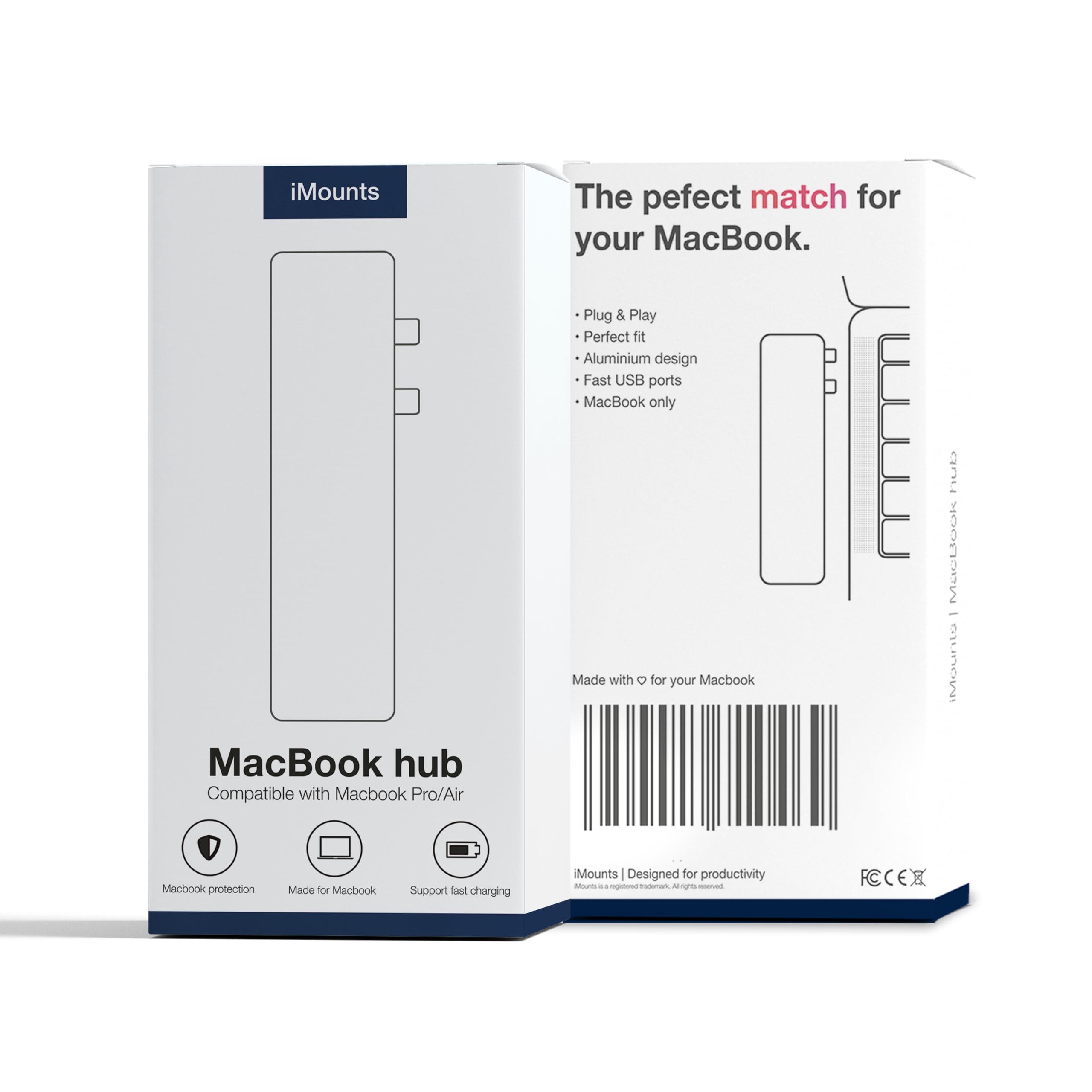 Hub USB-C HDMI Compatible avec Macbook Air/Pro (2016-2022) - Or Rose
