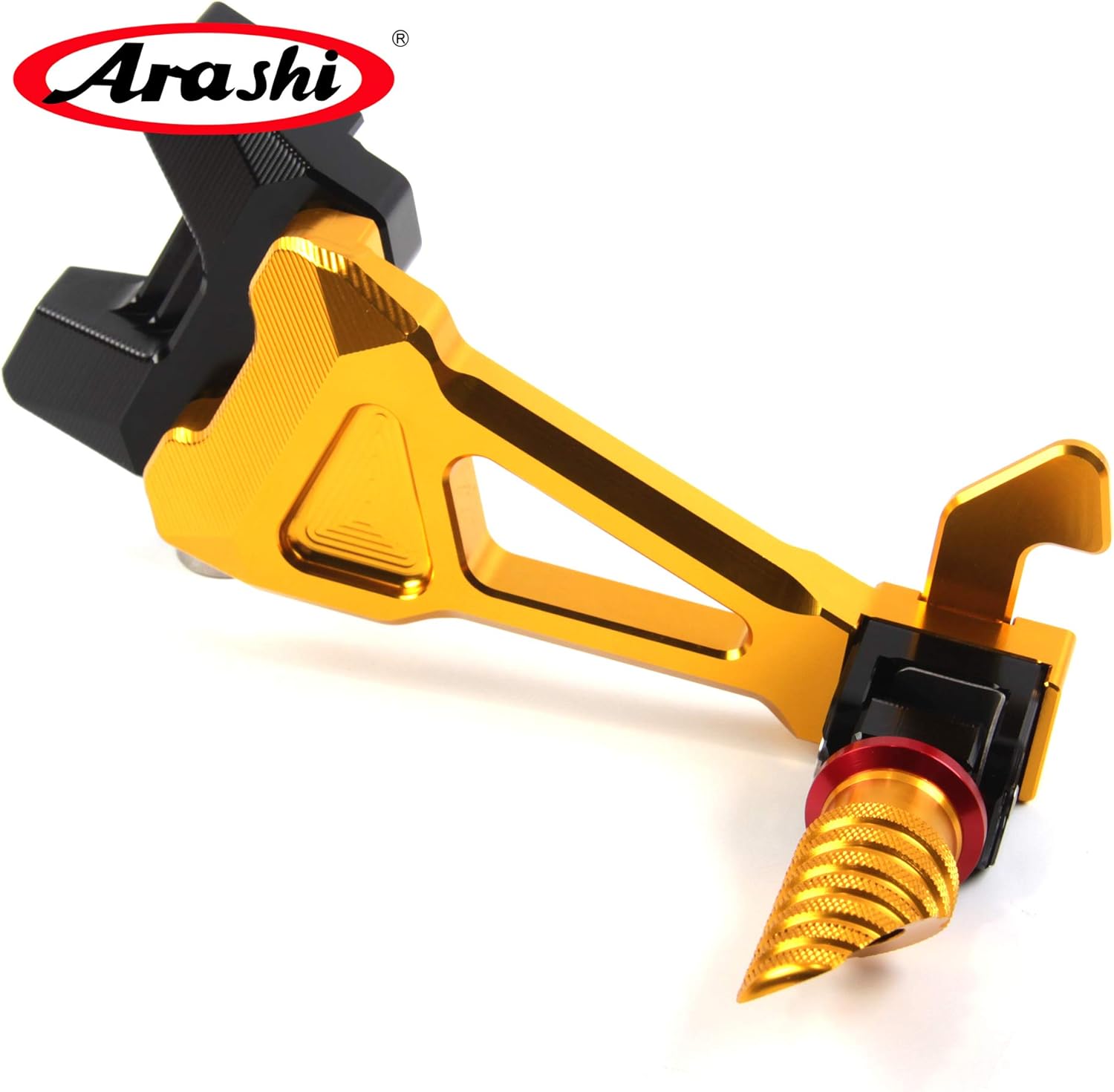 Arashi CNC Rear Footrests Foot Pegs Pedal for Yamaha YZF R6 YZF-R6 2006-2016 Motorcycle Replacement Accessories Passenger Footpegs Foot Rest Gold 2007 2008 2009 2010 2011 2012 2013 2014 2015