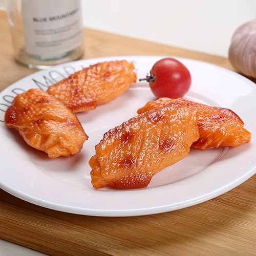 Miniatura 7 de LONG XIN SERIES 6 PCS Simulated Chicken Legs Fake Fried Chicken Artificial Food Model Fake Lifelike Food Props for Kitchen Home Party Decoration