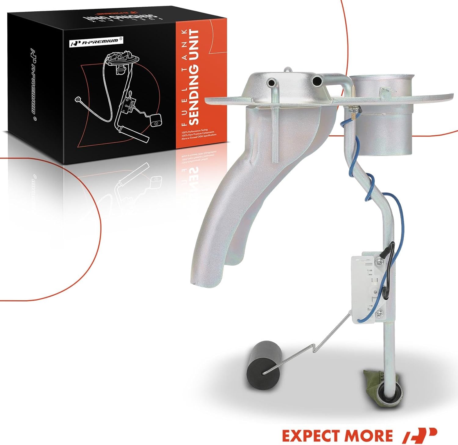 A-Premium Fuel Tank Sending Unit Compatible with Chevrolet Corvette 1975 1976 1977, 5.7L, Replace# 25000078, 25000316