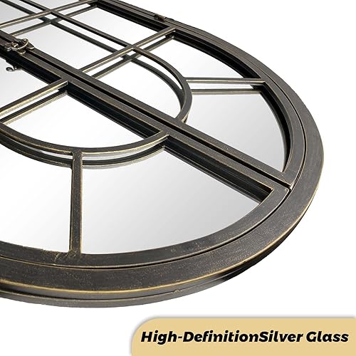 Miniatura 10 de ironsmithn Espejo de pared decorativo largo para colgar en la pared, para baño, sala de estar o dormitorio