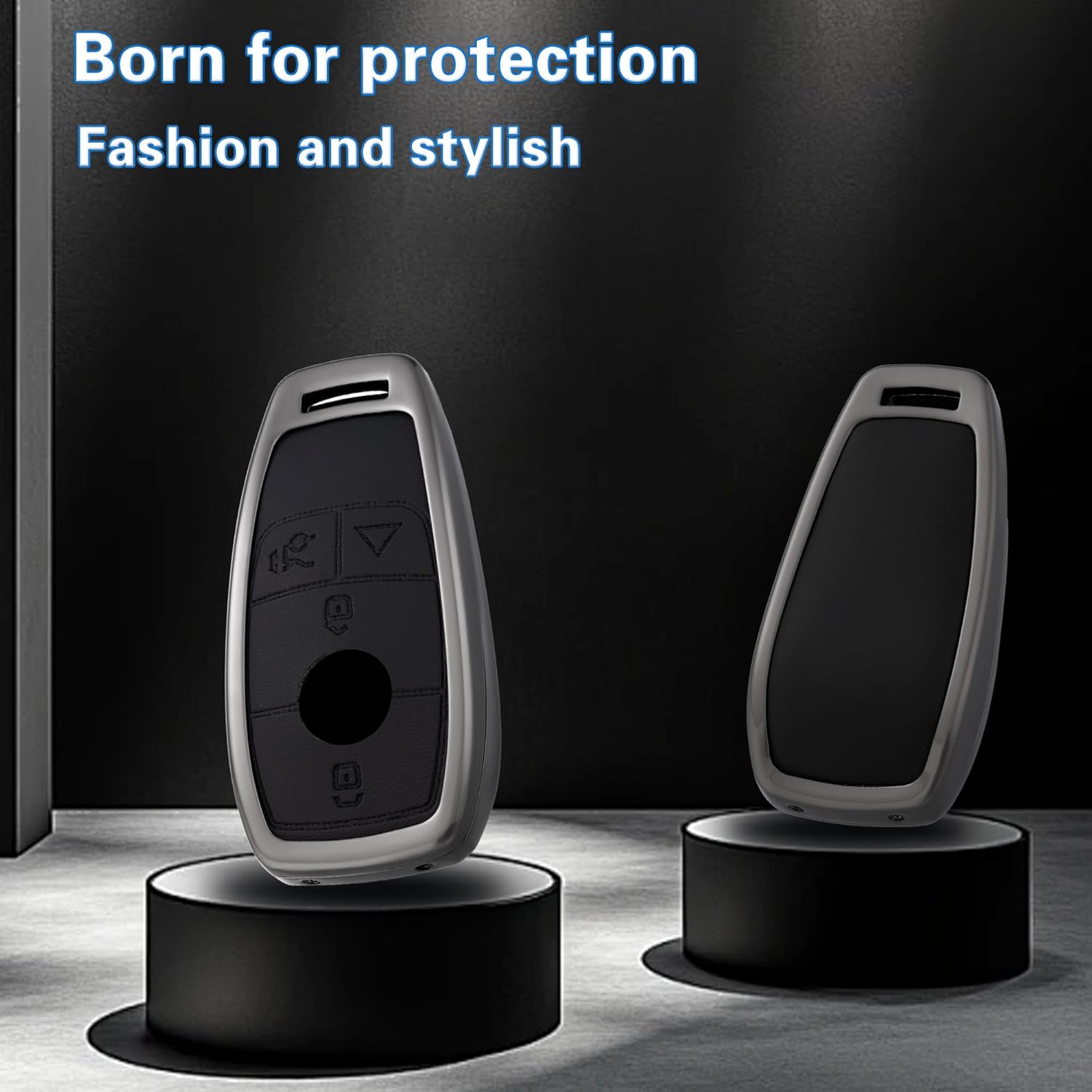 Key Fob Cover with Heavy-duty Keychain for Benz A-Class C-Class G-Class E-Class S-Class - Image 3