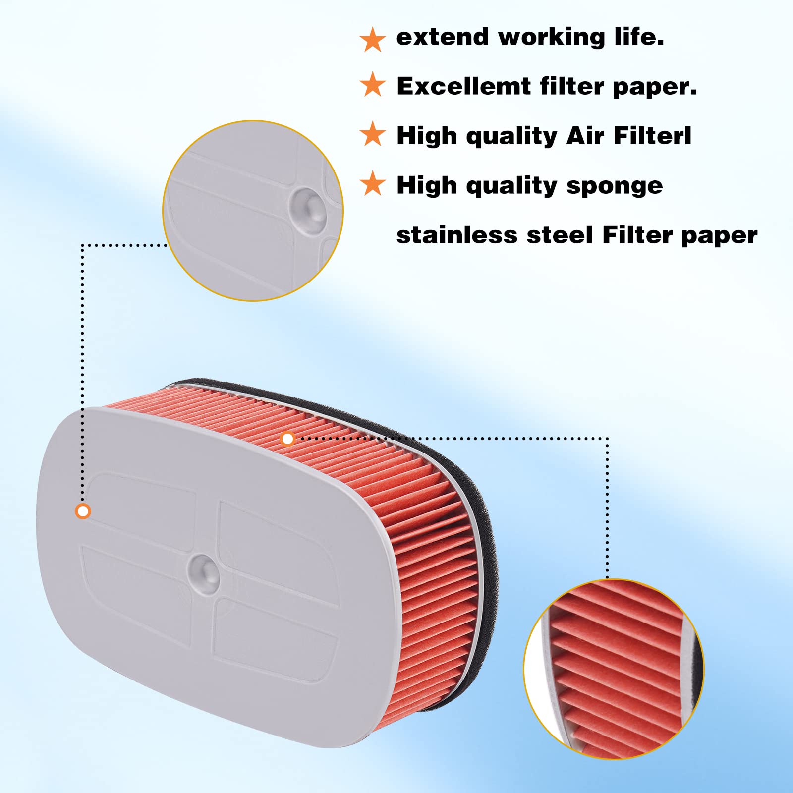 2X Le Filtre à Air éponge Nettoyant Pour XR250 91-04 XR600 85-90 XR 600 944800