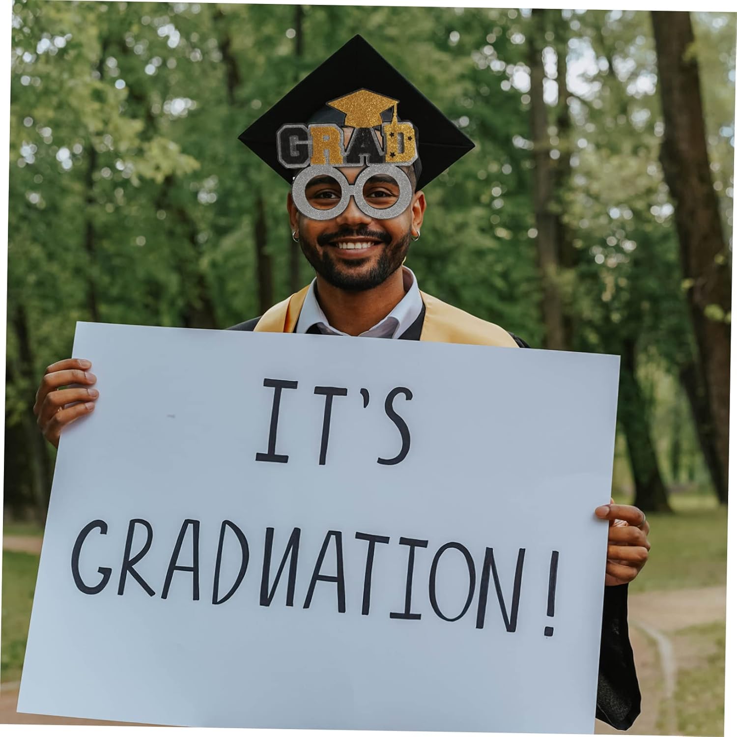 [GARVALON] 30 個 卒業 シーズン メガネ フレーム 2022 卒業生 写真 ブース 卒業 装飾 メガネ 卒業 衣装 メ