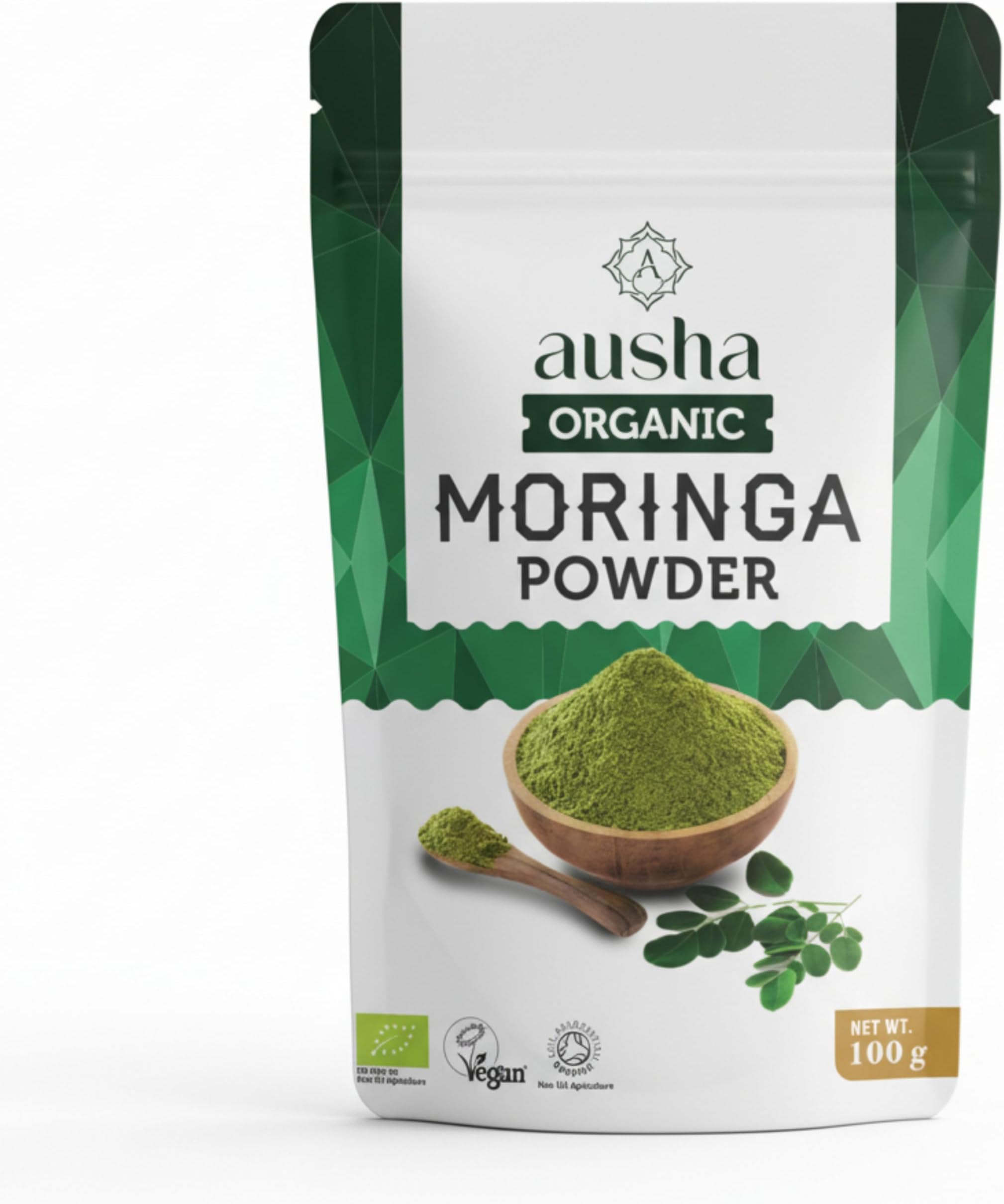 Organic Moringa Powder 100g | Detox | Magnesium, Dietary Fibre, Iron, Calcium | Certified Organic