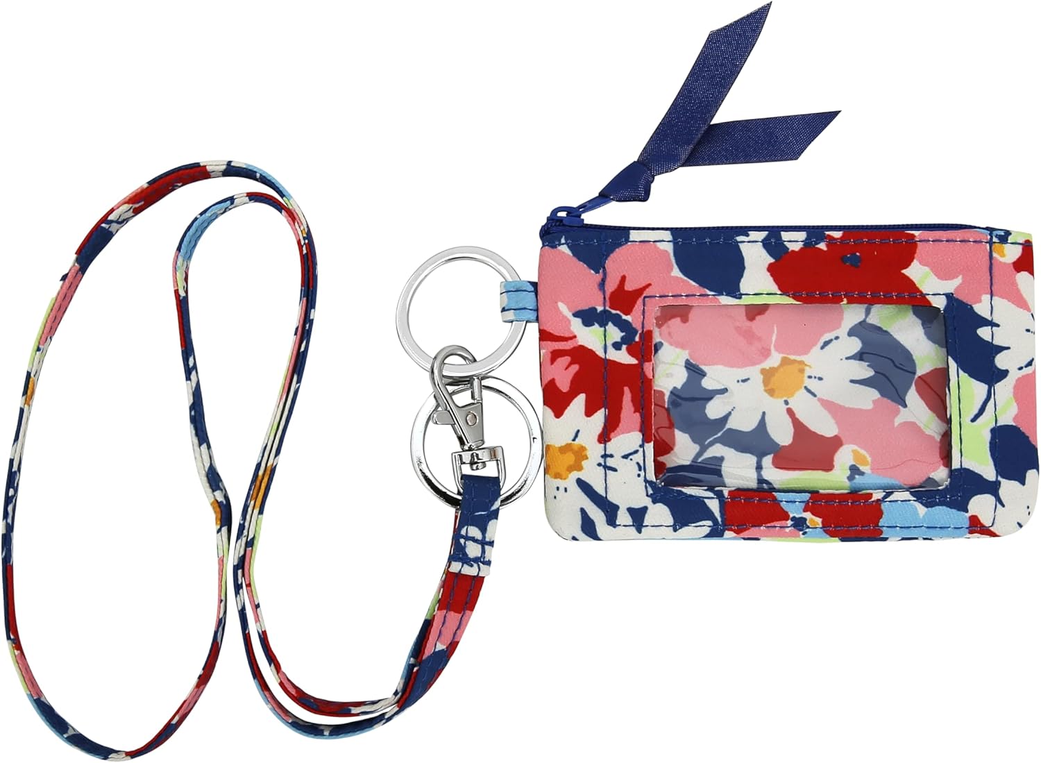 Lanyard Wallet for Women Zip id case with Lanyard id Holder (1