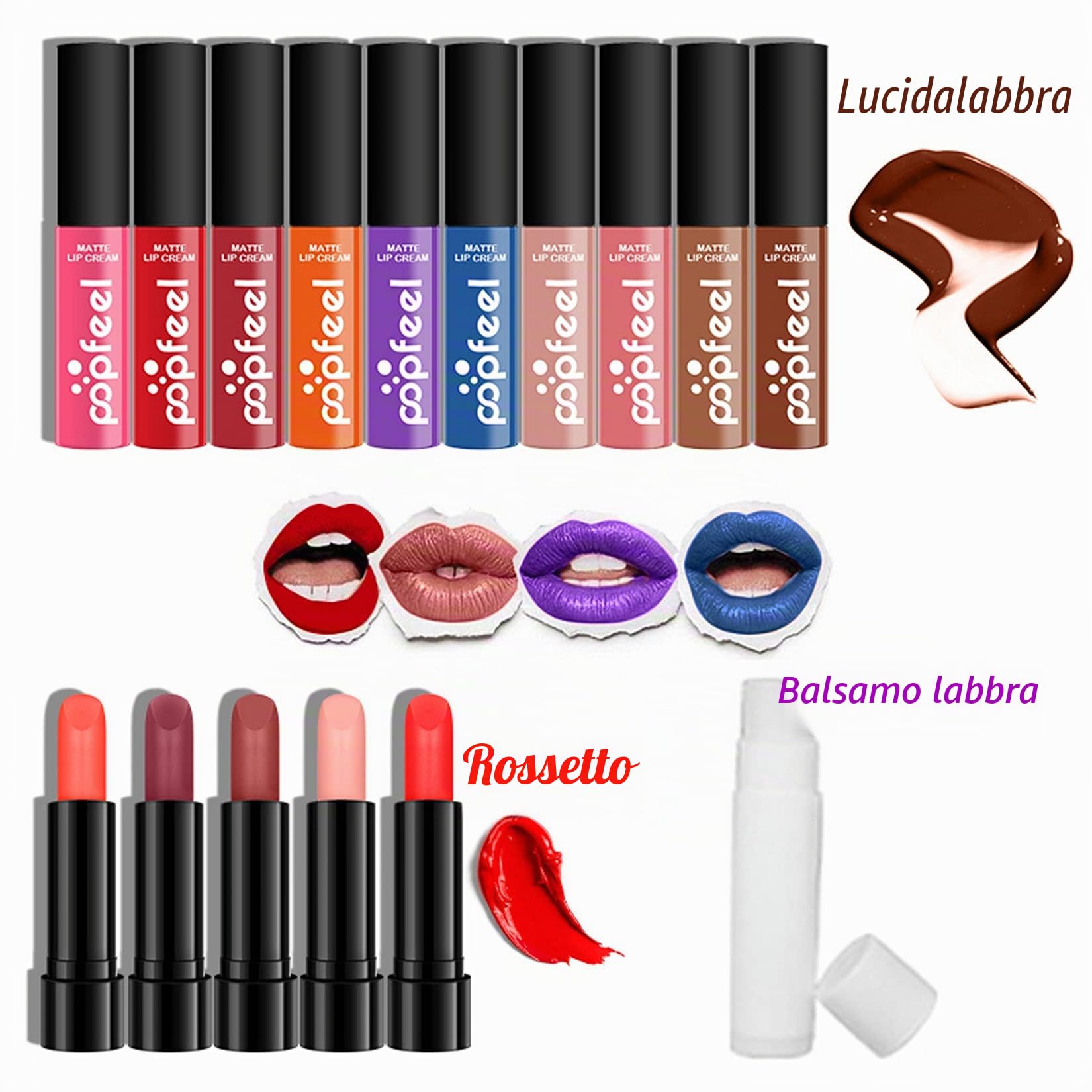 Set trucco Professionale, MKNZOME 32 pezzi Set Trucchi donna Make Up Completo con Custodia Trousse di Trucchi regalo di Natale palette ombretti professionali Rossetti Makeup Fondotinta Correttore