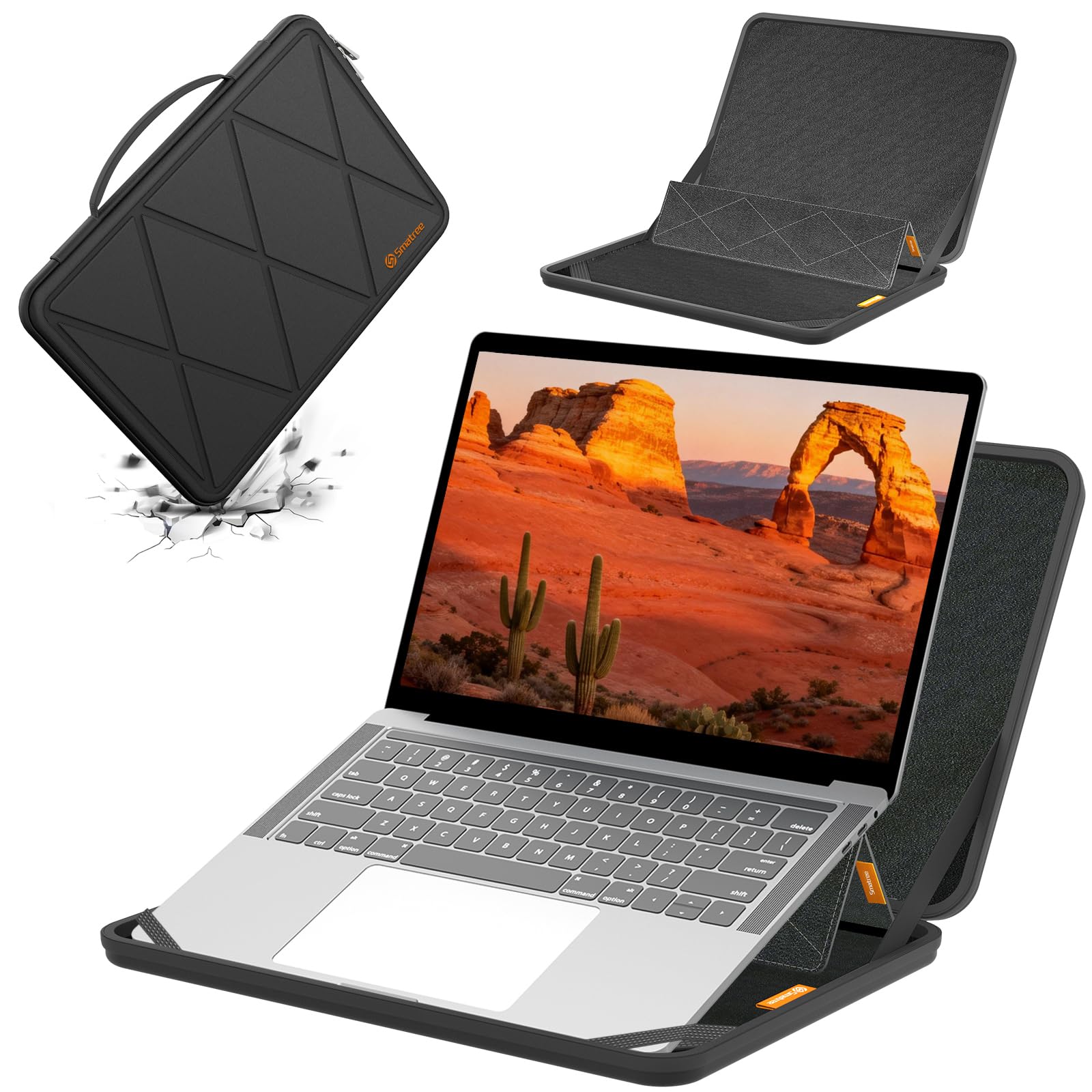 Smatree MS47T Protección rígida 14 Pulgadas Funda para portátil Compatible con Samsung Galaxy Tab S11/S10/S9/S8 Ultra, para HP Pavilion x360 2-in-1 Laptop 14t/14, para Envy x360 14t-es000
