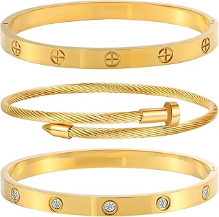 Gold Gold Stackable Bracelets for Women