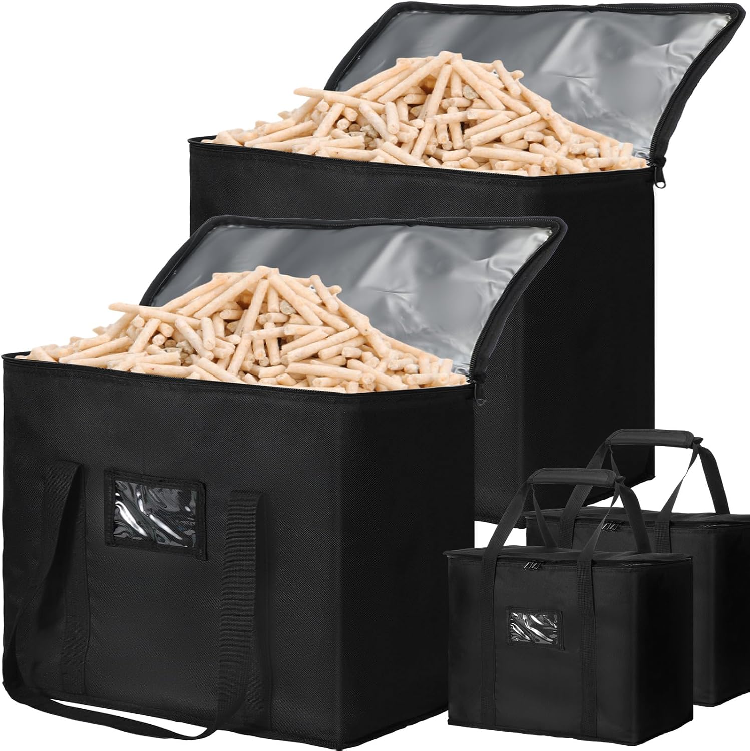 Clysee 2 Pcs 20LBS Wood Pellet Storage Containers Stay Dry