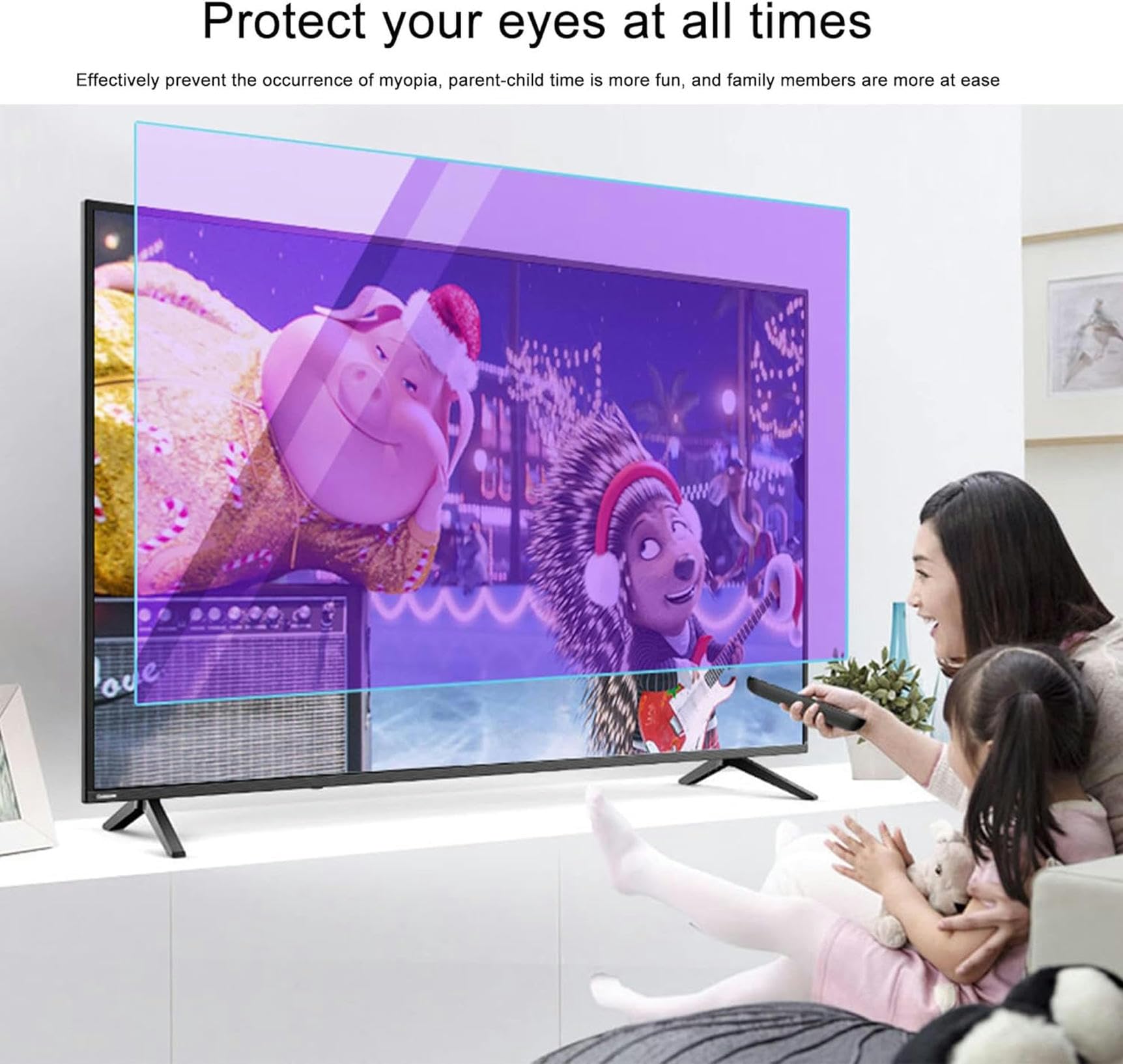 Pellicola Protettiva Opaca Antiriflesso Per Schermo Tv, Filtro Anti-Luce Blu Per Schermi Da 32-39 Pollici Per Samsung, Tcl, Sony, Sharp, Hisense, Lg, Ecc. / 34 Pollici 815X345 Mm, 39 Pollici 856X478